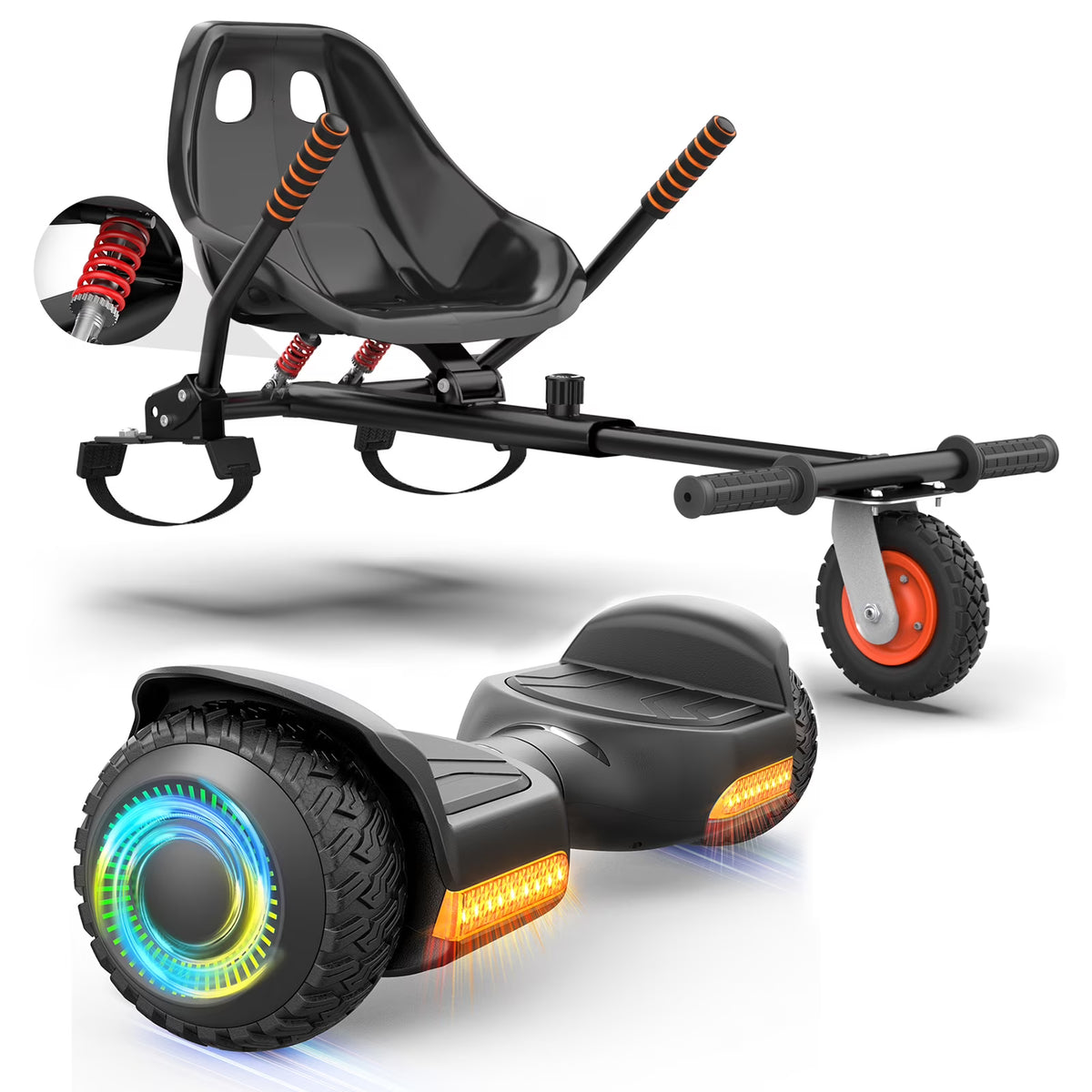 Hoverboard with Seat Attachment, Balancing Scooter N668018