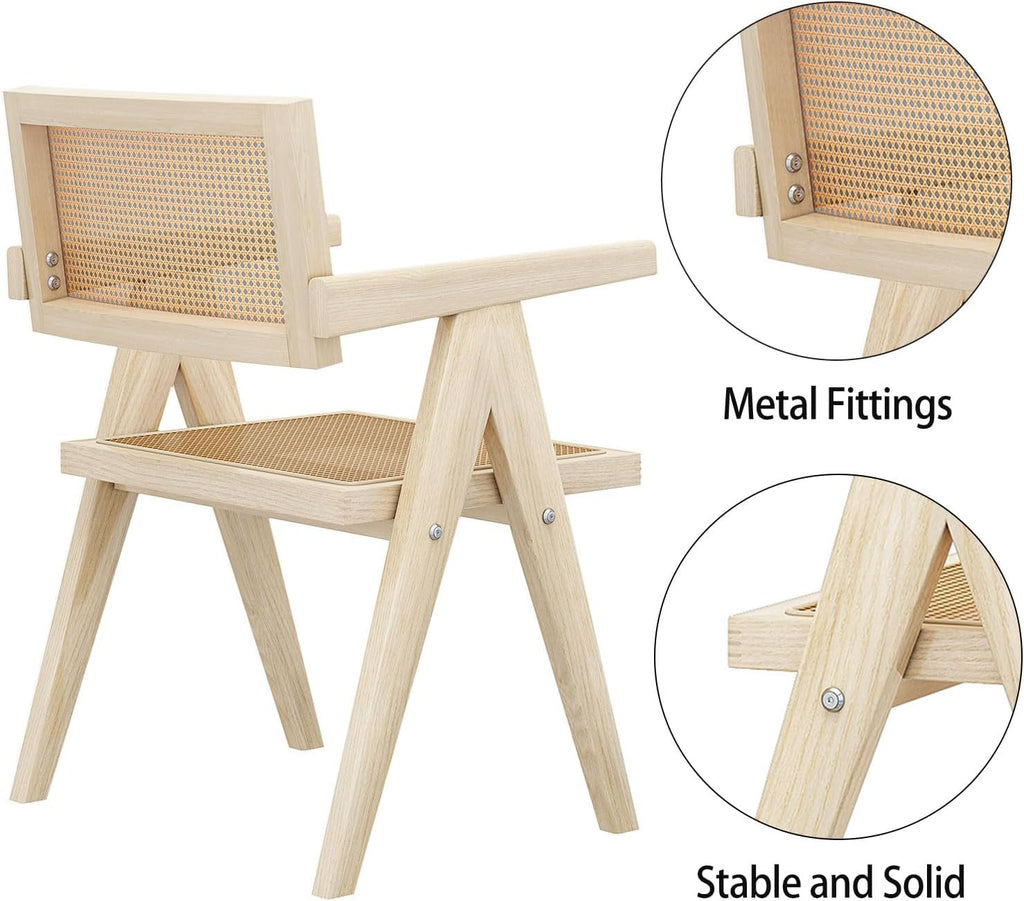 Rattan Dining Chair with Armrests B60322