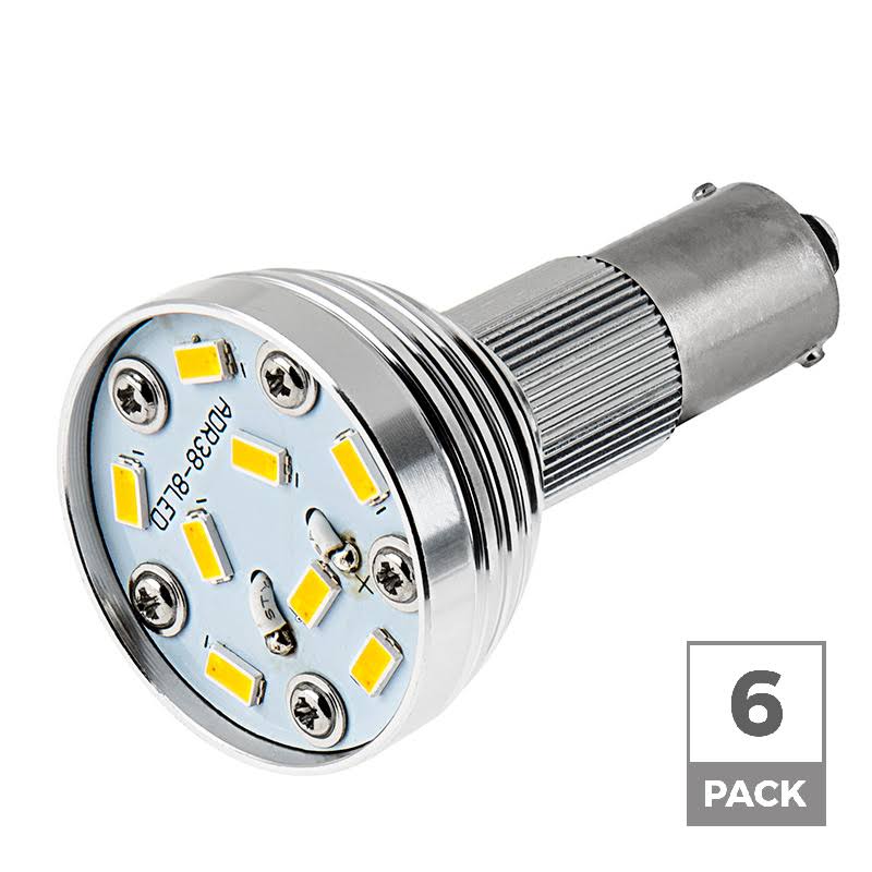 Warm White R12 LED Bulb BA15S 6 Pack N61168