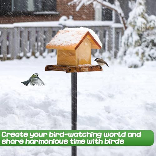 68in Adjustable Heavy-Duty Bird Feeder Pole with 5 Prong Base T518