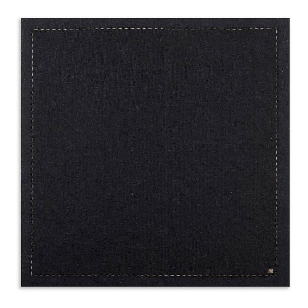 Black Organic Cotton Napkin 9 Inches 500 Count Box Q794