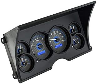 Carbon Fiber Blue Analog Dash Gauges for Chevy GMC Pickup Truck X83424