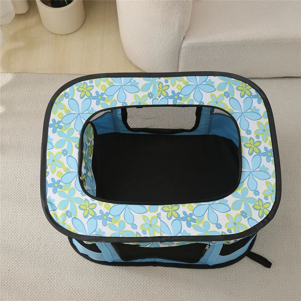 Portable Foldable Dog Playpen with Carrying Case P6910