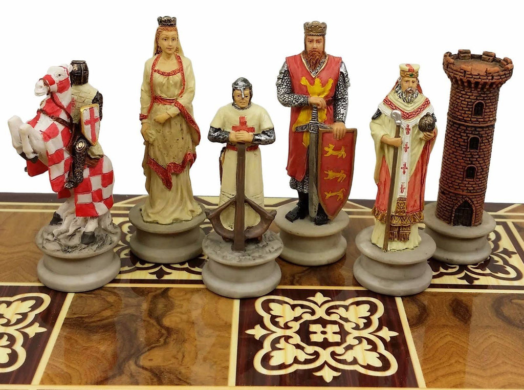 Medieval Times Crusades King Richard The Lionheart Knight Chess Men Set T866