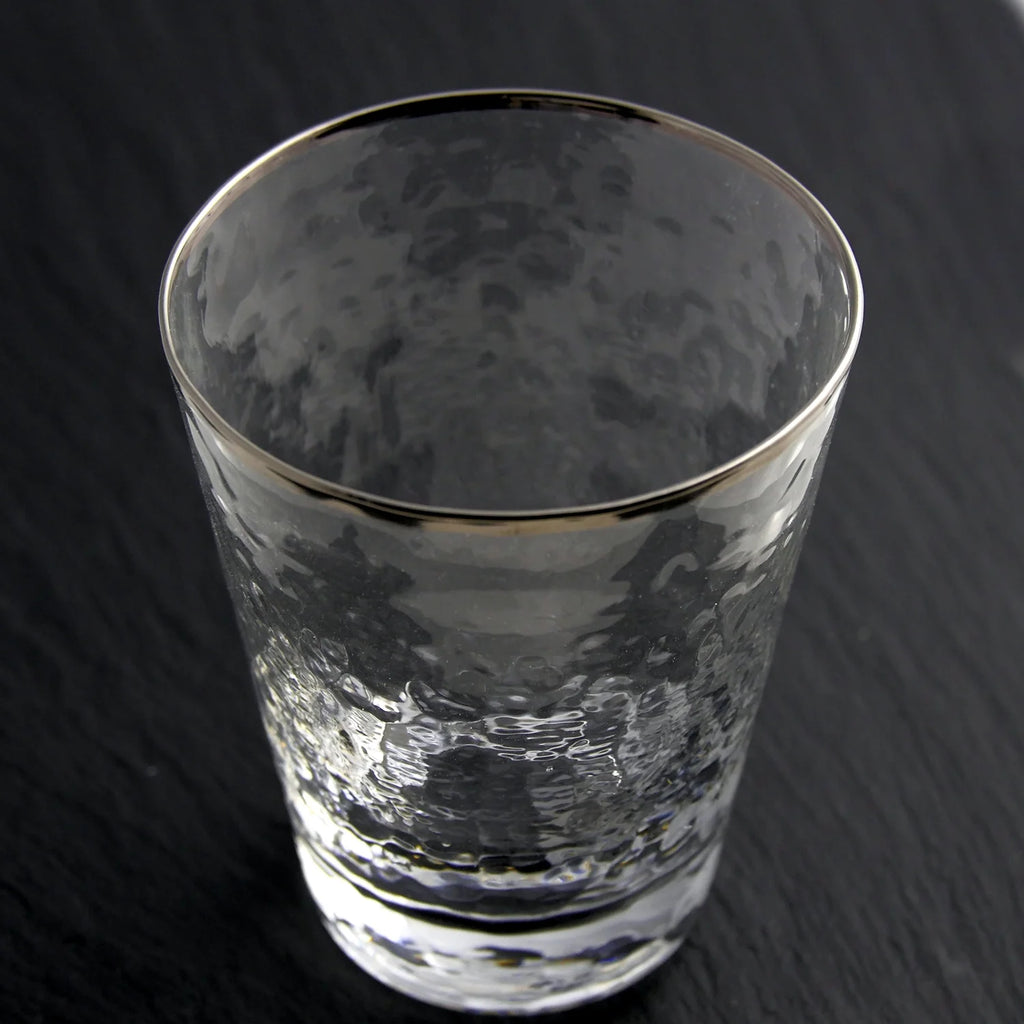 Metallic Rim Double Old Fashioned Set Z25686