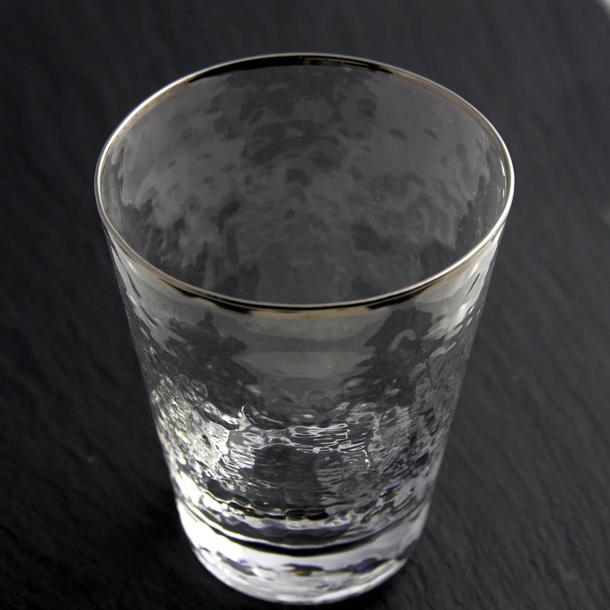 Metallic Rim Double Old Fashioned Set Z25686