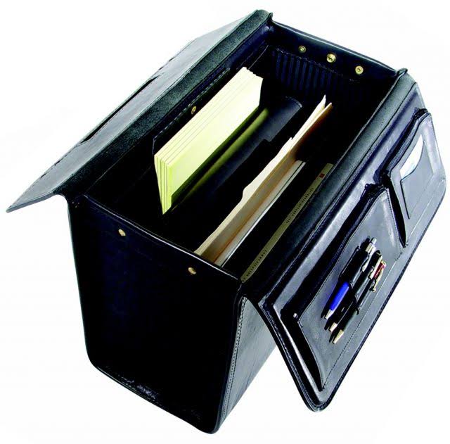 Black Leather Catalog Case U5123