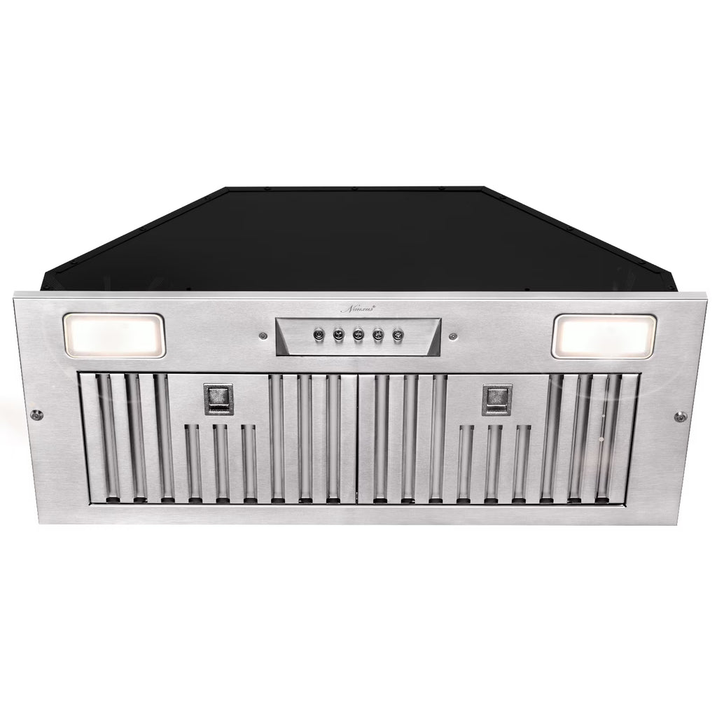 Stainless Steel Ducted Range Hood Insert 30 Inch 600 CFM with LED Lights J901965