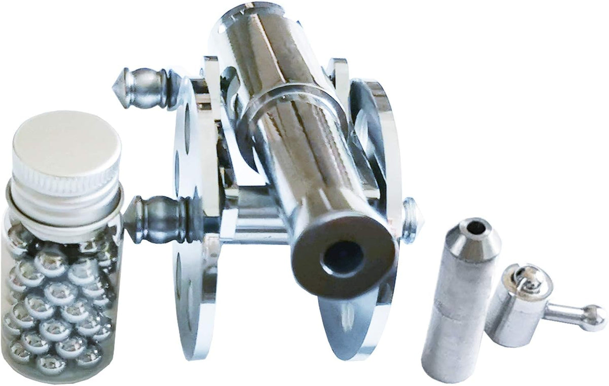 Mini Stainless Steel Cannon Model Pack of 2 H61473