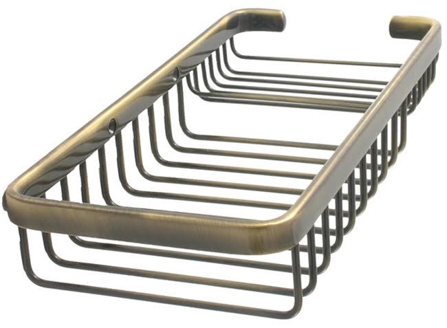 Satin Nickel Rectangular Shower Basket T234623