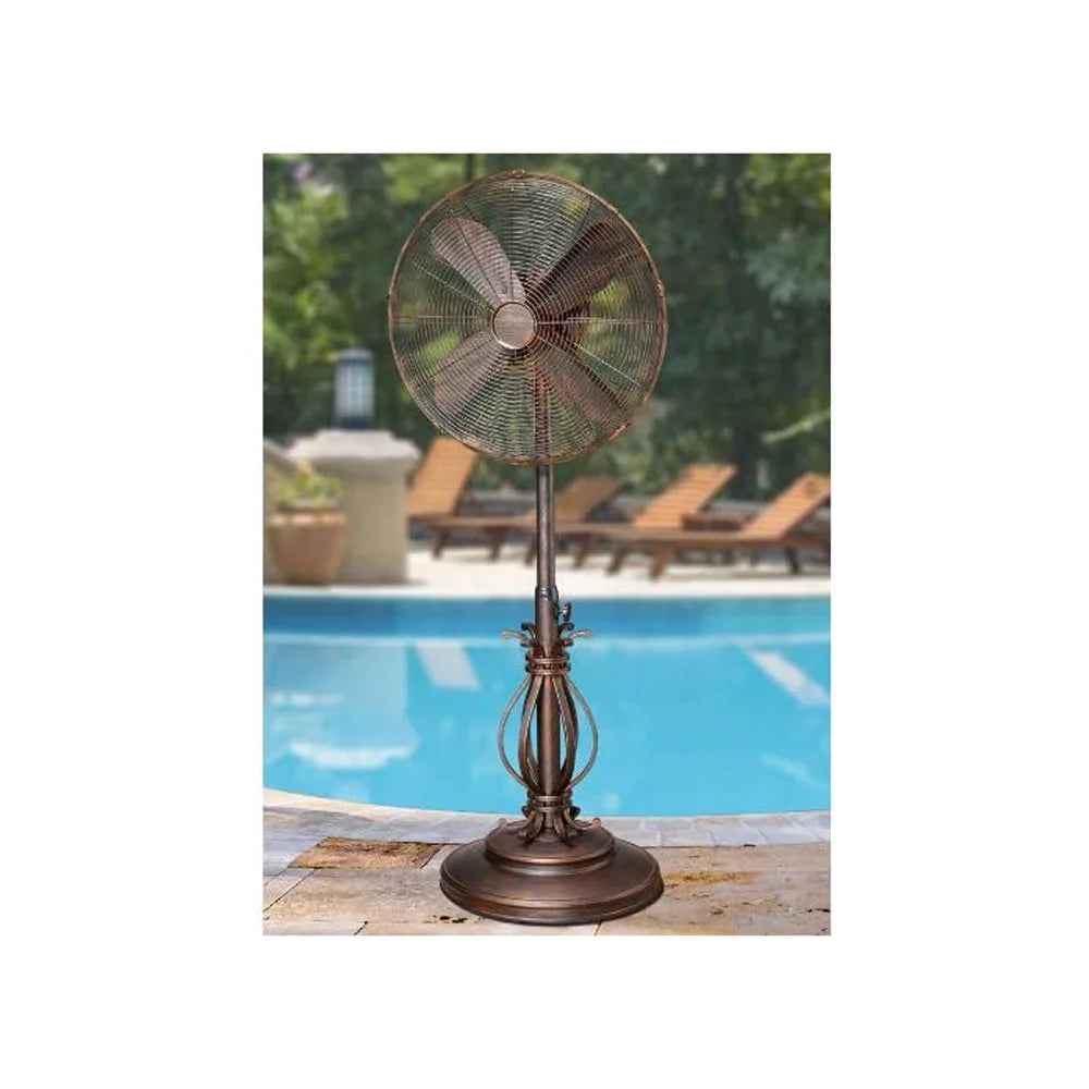 Adjustable Oscillating Outdoor Pedestal Fan B869282