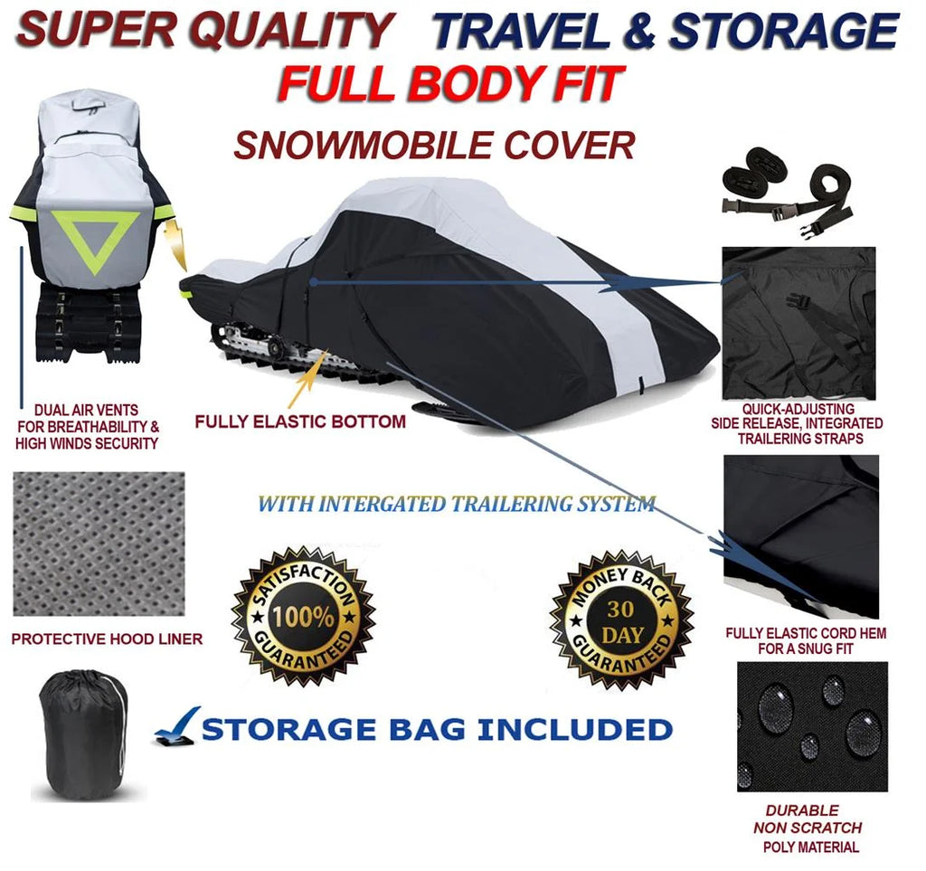 600 Denier Full Fit Snowmobile Travel and Storage Cover Q20820
