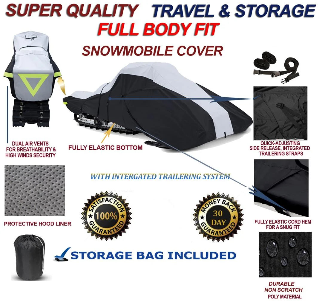 600 Denier Full Fit Snowmobile Travel and Storage Cover Q20820