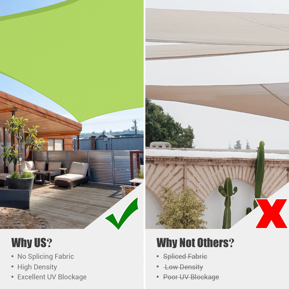 Apple Green 12x12Ft 97% UV Block Square Sun Shade Sail V2661