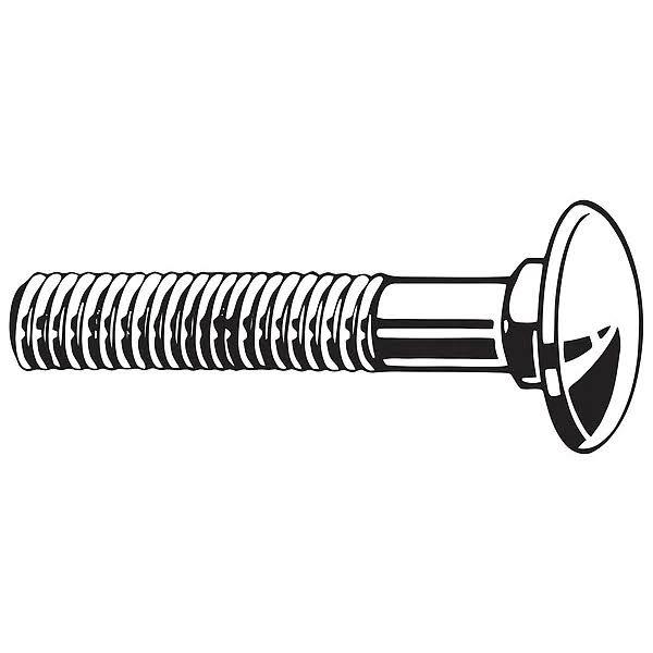 Carriage Bolt, Low Carbon Steel W8523