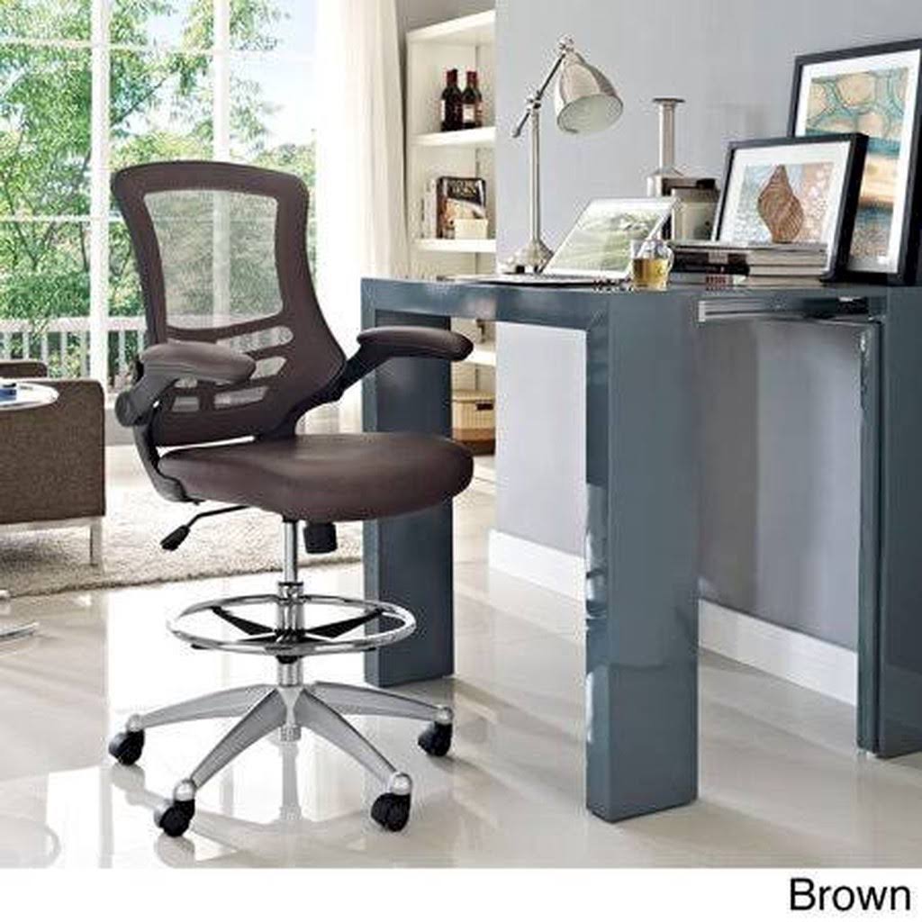 Brown Drafting Chair T612434
